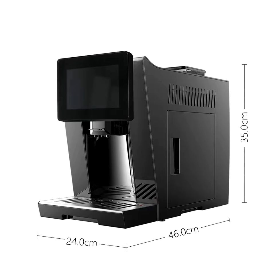 Sleek Automatic Espresso Machine with 19‑Bar Pressure, Touchscreen & Built‑In Grinder