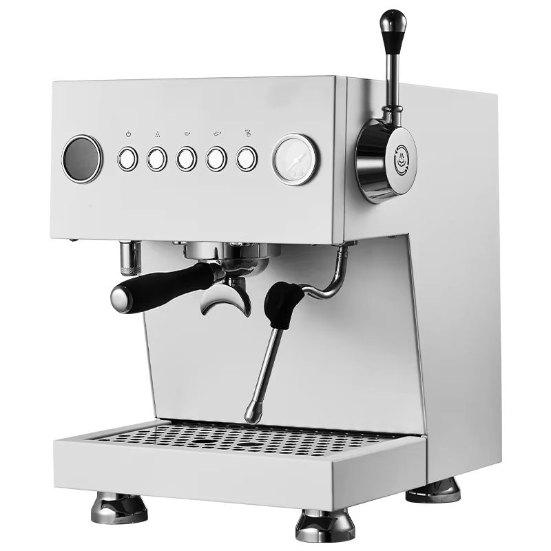 Premium Stainless Steel Programmable Espresso Machine with Milk Frothing