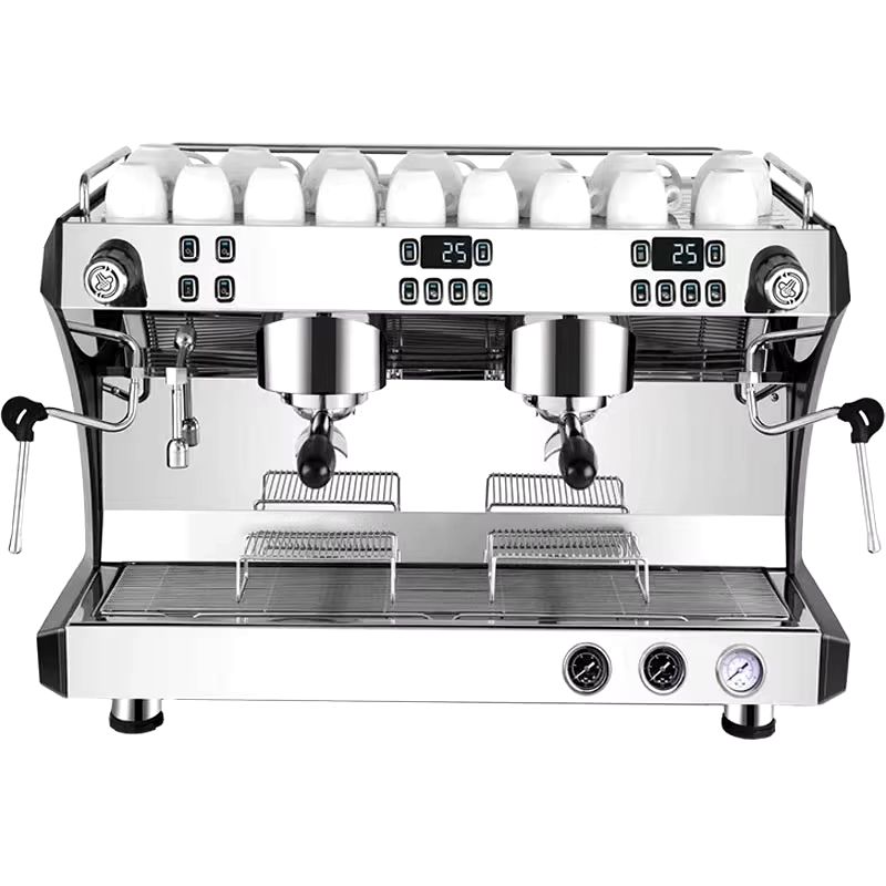 Professional Dual‑Boiler Black Espresso Machine with 11 L Reservoir and 4200 W Power
