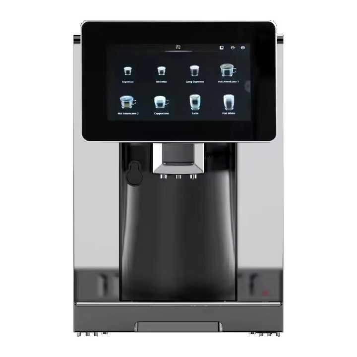 Sleek Automatic Espresso Machine with 19‑Bar Pressure, Touchscreen & Built‑In Grinder