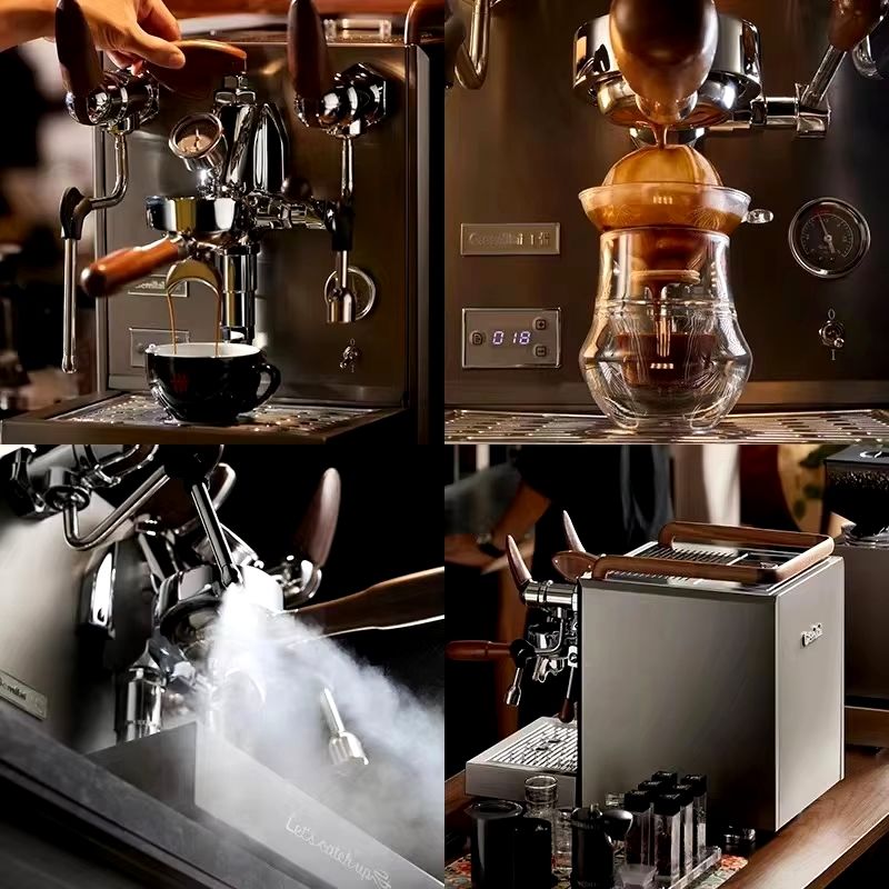 Silver Stainless Steel 30‑Cup Programmable Coffee Maker with Self‑Cleaning and Hot Water System