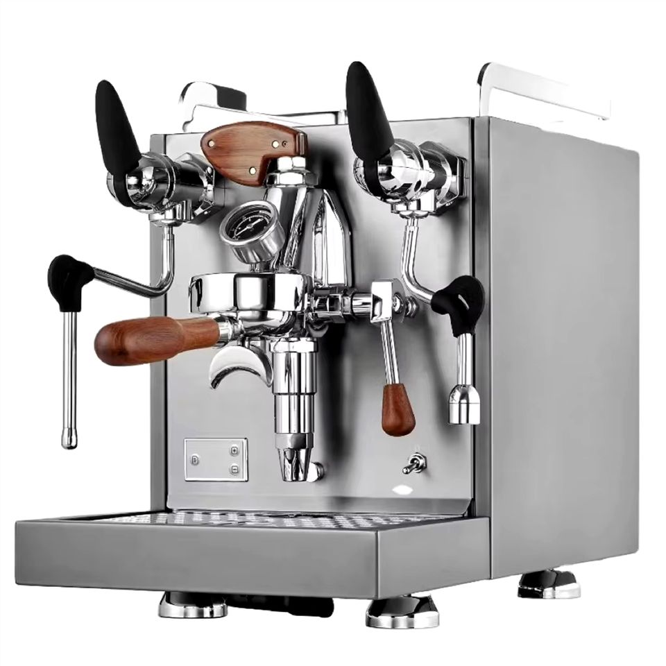 Silver Stainless Steel 30‑Cup Programmable Coffee Maker with Self‑Cleaning and Hot Water System