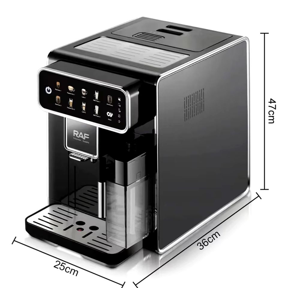 Compact Automatic Bean‑to‑Cup Espresso Machine with Milk Tank and One‑Touch Operation
